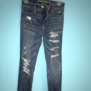American eagle ripped skinny jeans